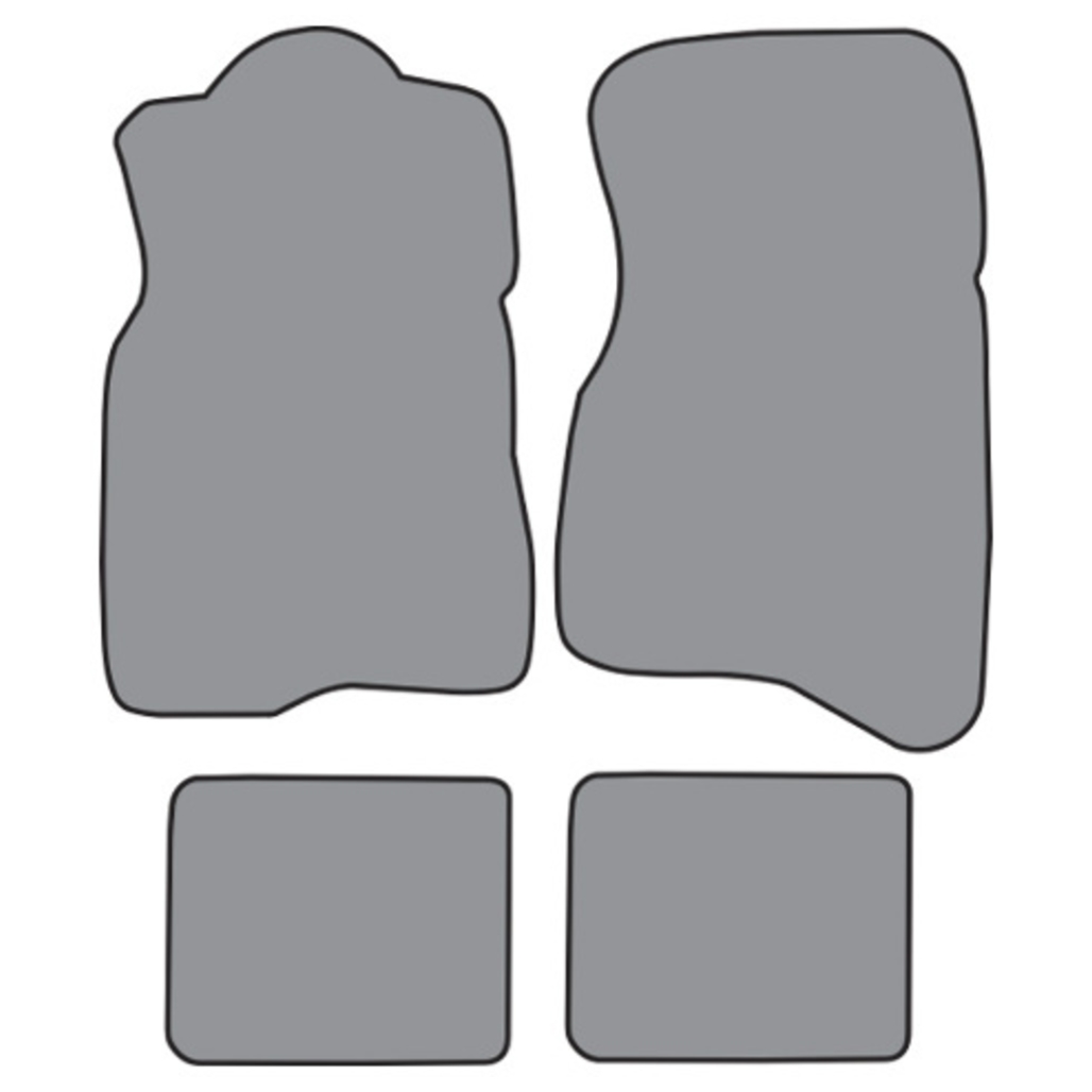 Floor Mats for 1975-1984 Volvo 242 Pattern Cutpile Complete 4Pc