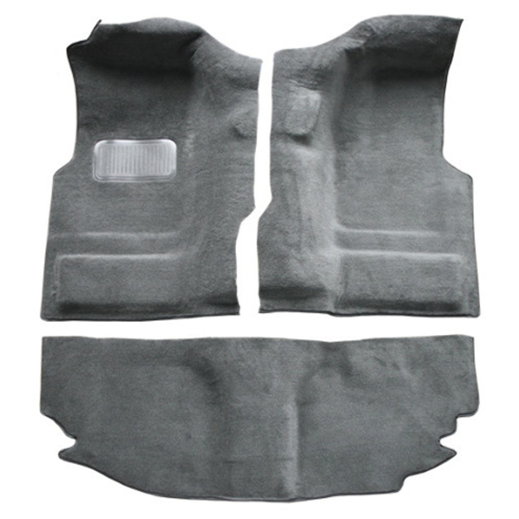 Carpet for Jeep Wrangler 2004-2006 Passenger Area Cutpile, Molded Style, US-Made Automotive-Grade Flooring Kit.