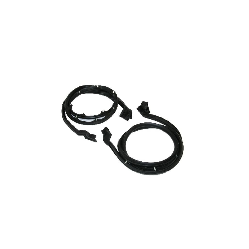 Weatherstrip Seal for Ford Bronco, Lower Door Rubber Seal with Molded Ends, Vehicle-Specific Kit for 1966-1977 Models