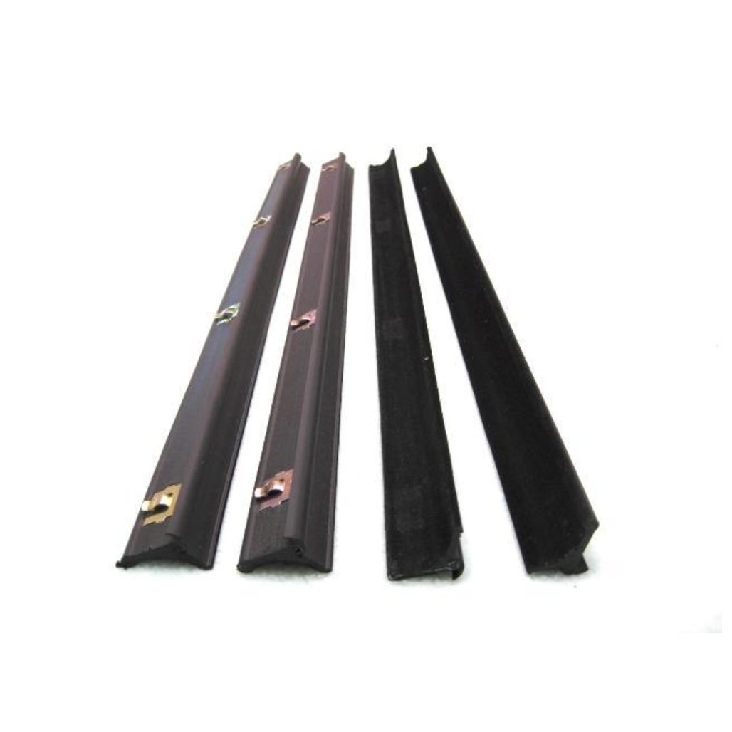 1963-1991 Jeep Grand Wagoneer Window Sweeps Felt Kit Belt Line Weatherstrip - Front, Rear, LH, RH - US Made - Durable