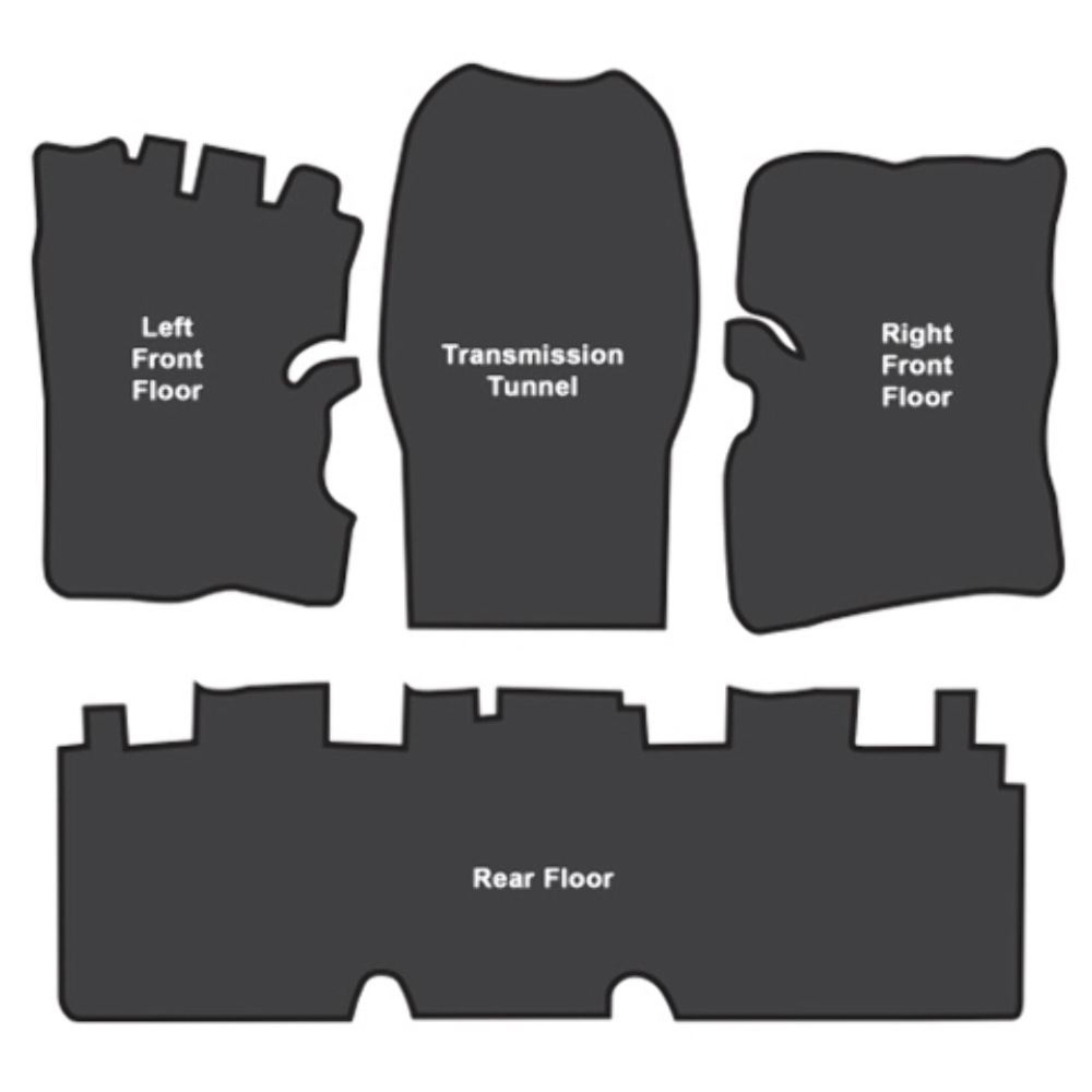 Insulation Sound Deadener Kit for 1971-1976 Plymouth Scamp 4pc EVA