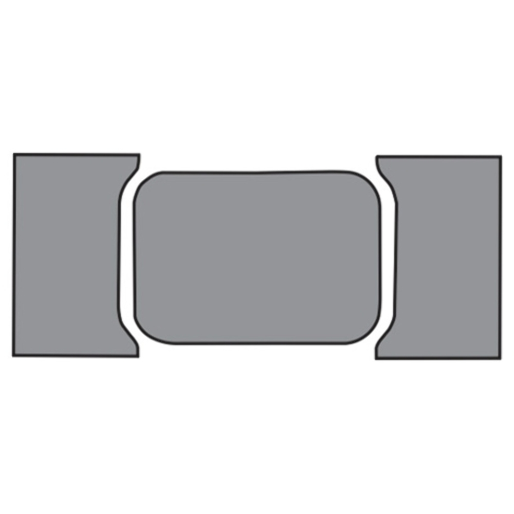 Fits 1961 Chevrolet Impala Trunk Mat 2DR Hardtop/Coupe in Carpet with Pad C-3 Red Tuxedo
