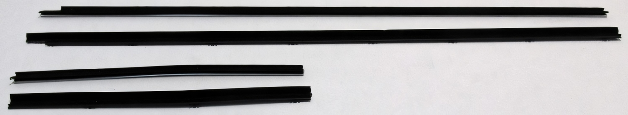 Window Sweeps Felt Kit Belt Line Weatherstrip for 1969-70 AMC Javelin Black Front Rear Authentic Outers Only (4Pcs)