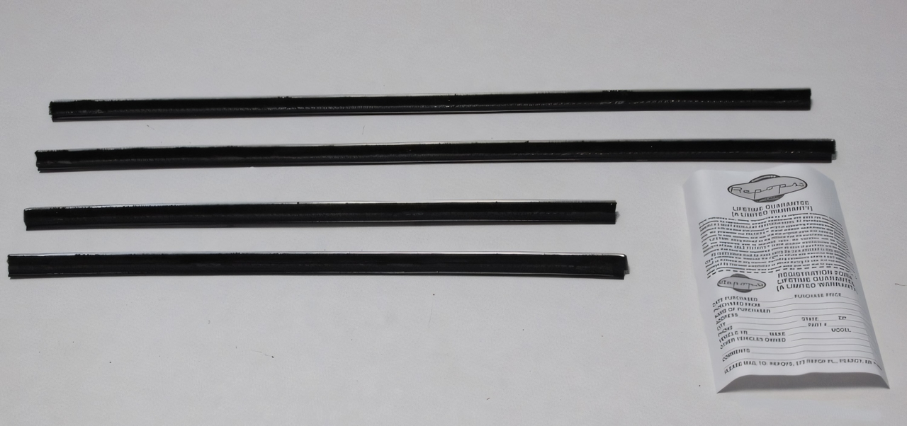 1962 Mopar Valiant Window Sweeps Felt Kit - Outer Seal for Sedan - Authentic Restoration Part