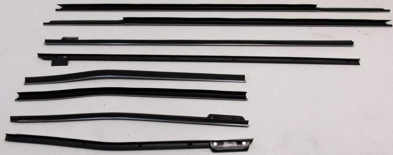 Window Sweeps Felt Kit for Oldsmobile Dynamic 88 Convertible - OEM Quality Weatherstrip Seal Set (8 Pieces)