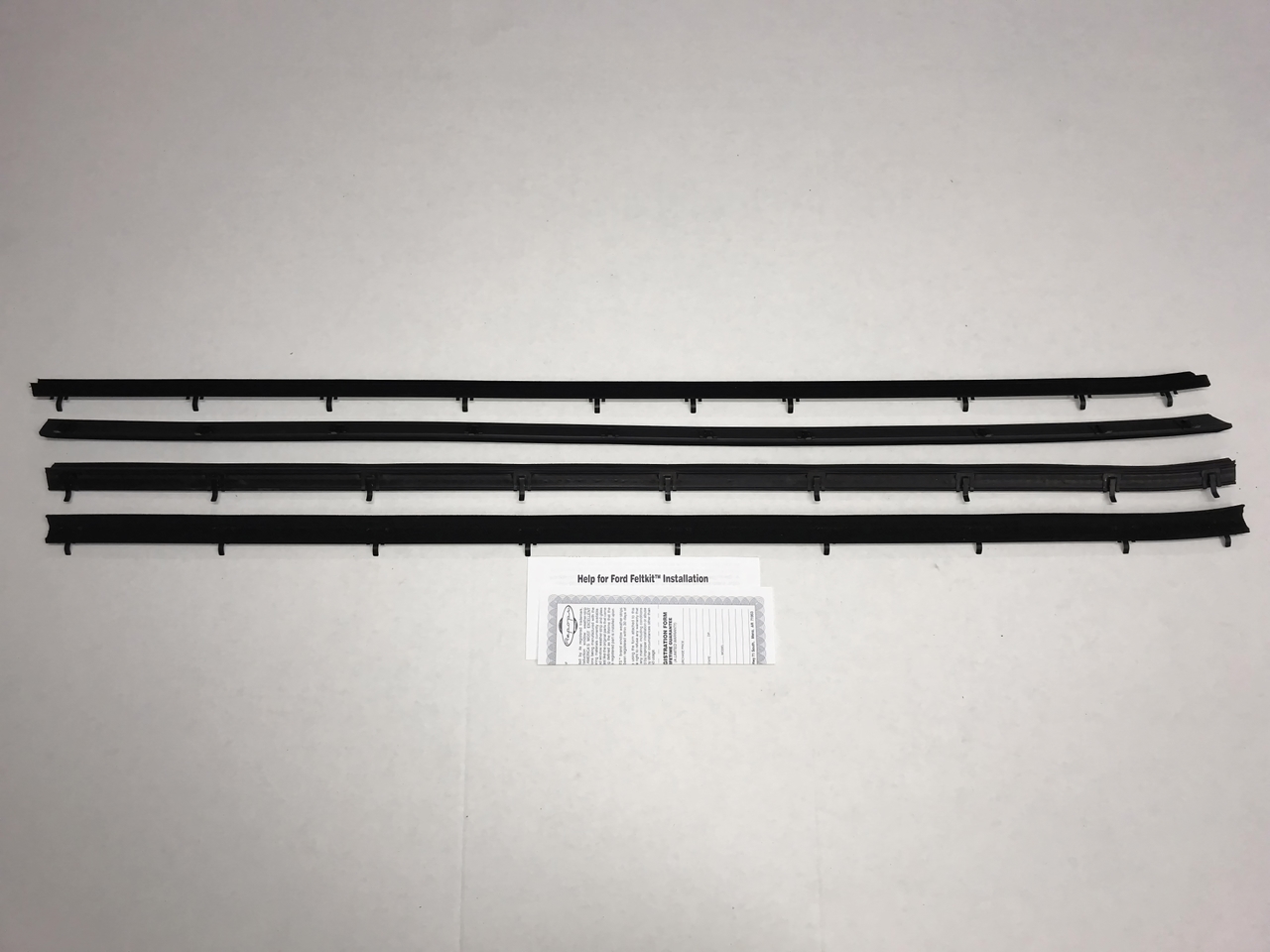 Window Sweeps Felt Kit for Ford Fairmont 1978-79 Sedan - Inner & Outer Weatherstrip Set, Authentic OEM Style Reproduction