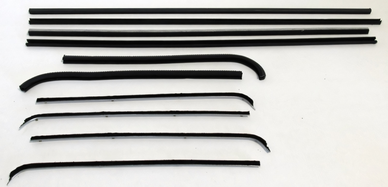 Window Sweeps Felt Kit for International Truck 1961-1968 Replacement Parts - Front, Rear, Left, Right (8pcs)