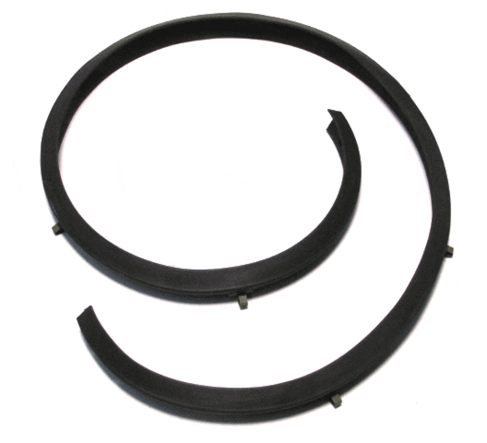 Hood To Cowl Rubber Weatherstrip Seal for 1965-1966 Ford Mustang Front Black