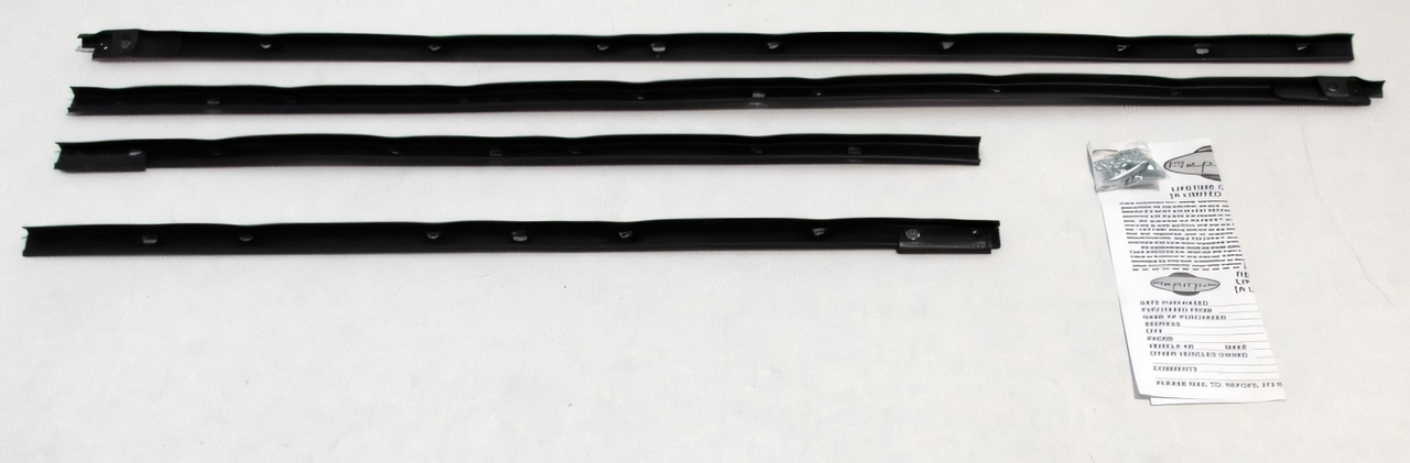 Window Sweeps Felt Kit Belt Line Weatherstrip for Pontiac GTO Lemans 1964 Hardtop - Authentic Outers Only (4Pcs)