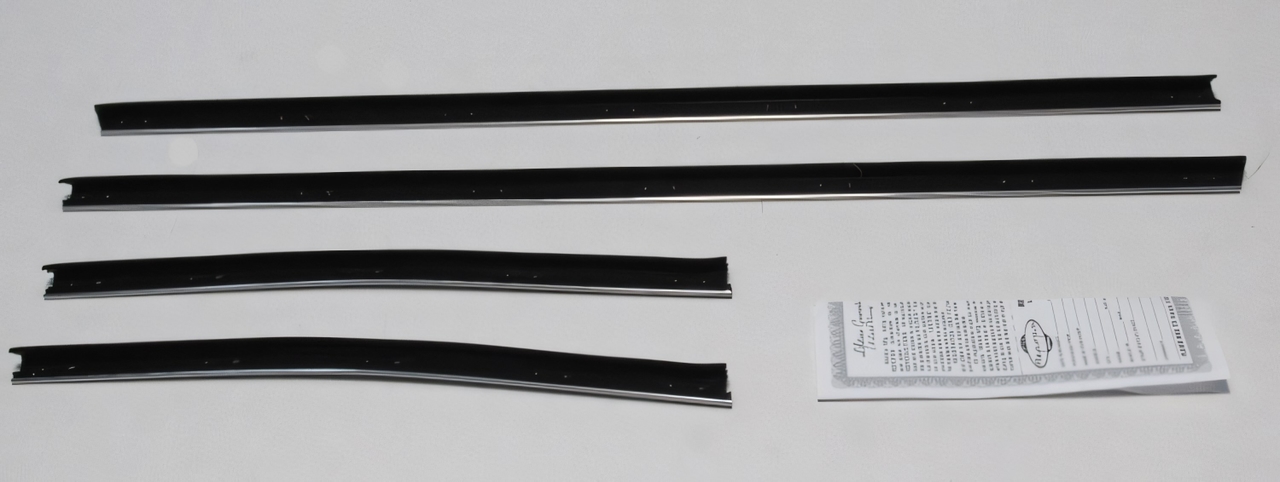 Window Sweeps Felt Kit Belt Line Weatherstrip for 1968 Plymouth Belvedere, GTX & Satellite Convertible Front Rear Left Right