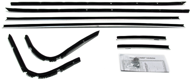 1968-1971 Lincoln Mark III Window Sweeps Felt Kit for Hardtop Vehicles - Authentic Weatherstrip Set | Collectors Auto Supply