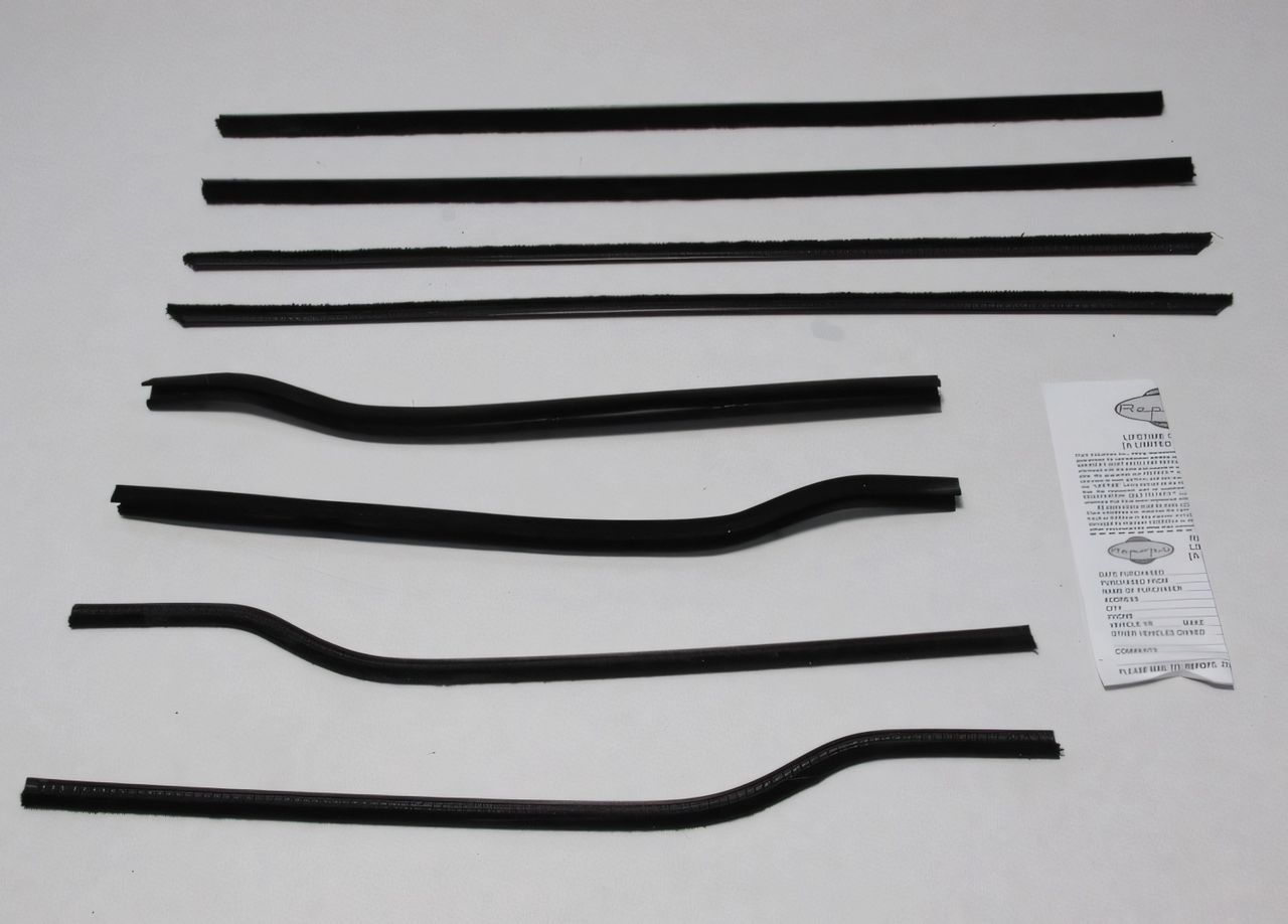 Window Sweeps Felt Kit Belt Line Weatherstrip for 1962 B-Body Sedan - Authentic US-made Product (8pcs)