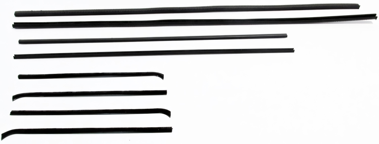 1950-1957 International Truck Window Sweeps Felt Kit for 2 Door Trucks - Front, Rear, Left & Right Area Coverage