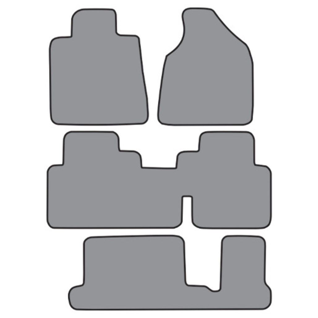 Floor Mats for 2007-09 Saturn Outlook Frts & Rr Runners Cutpile 4Pc