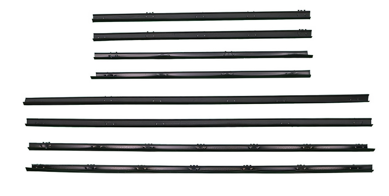 Window Sweeps Felt Kit for 1964 Buick Special Hardtop - Belt Line Weatherstrip OEM - Front Rear Left Right Inner Outer