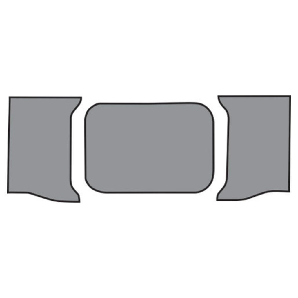 Trunk mat for 1962-1964 Chevrolet Impala 2DR Coupe in carpet with pad, designed to replicate OEM quality.