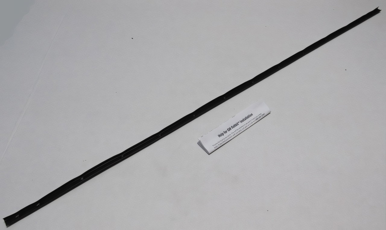 1966-67 Oldsmobile Cutlass Wagon Window Sweeps Felt Kit Rear Outer Weatherstrip Black - Authentic US-made part for vintage