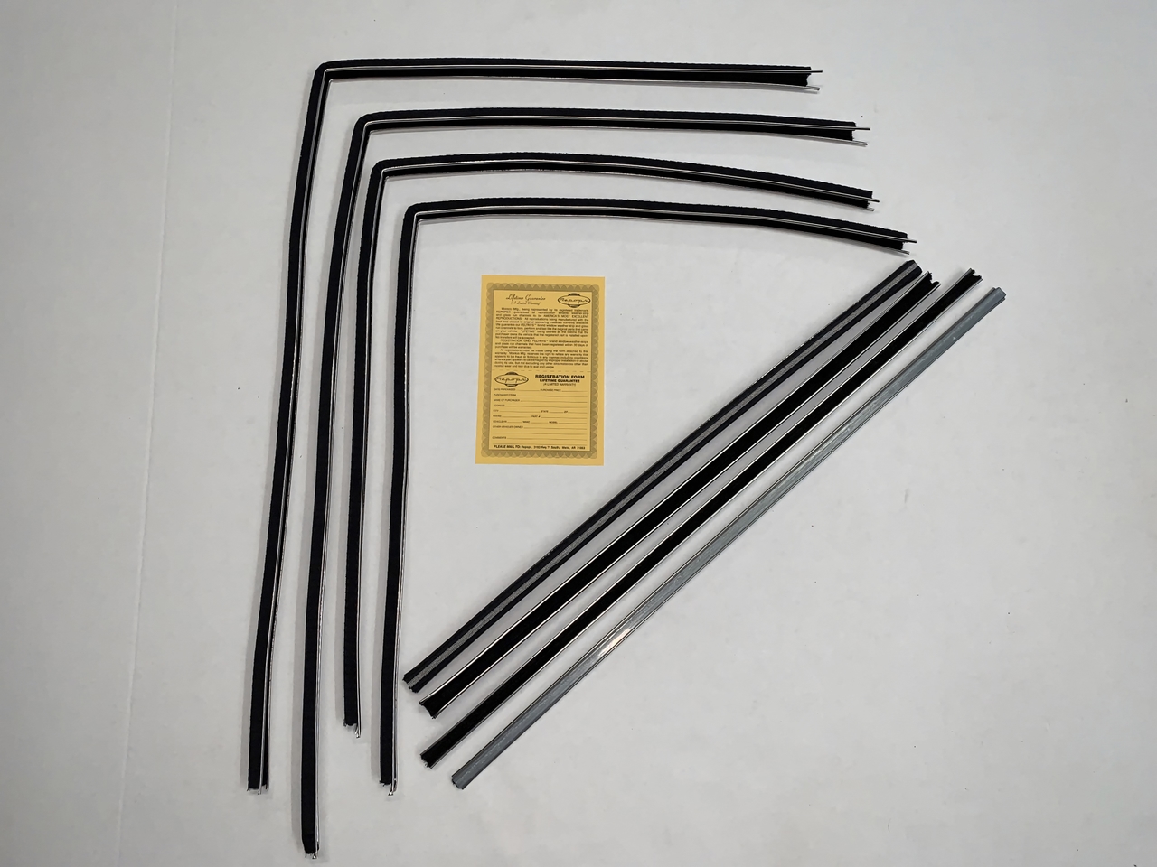 Glass Run Channel Weatherstrip for 1961-1964 Chevy Bel Air 4 Door Wagon