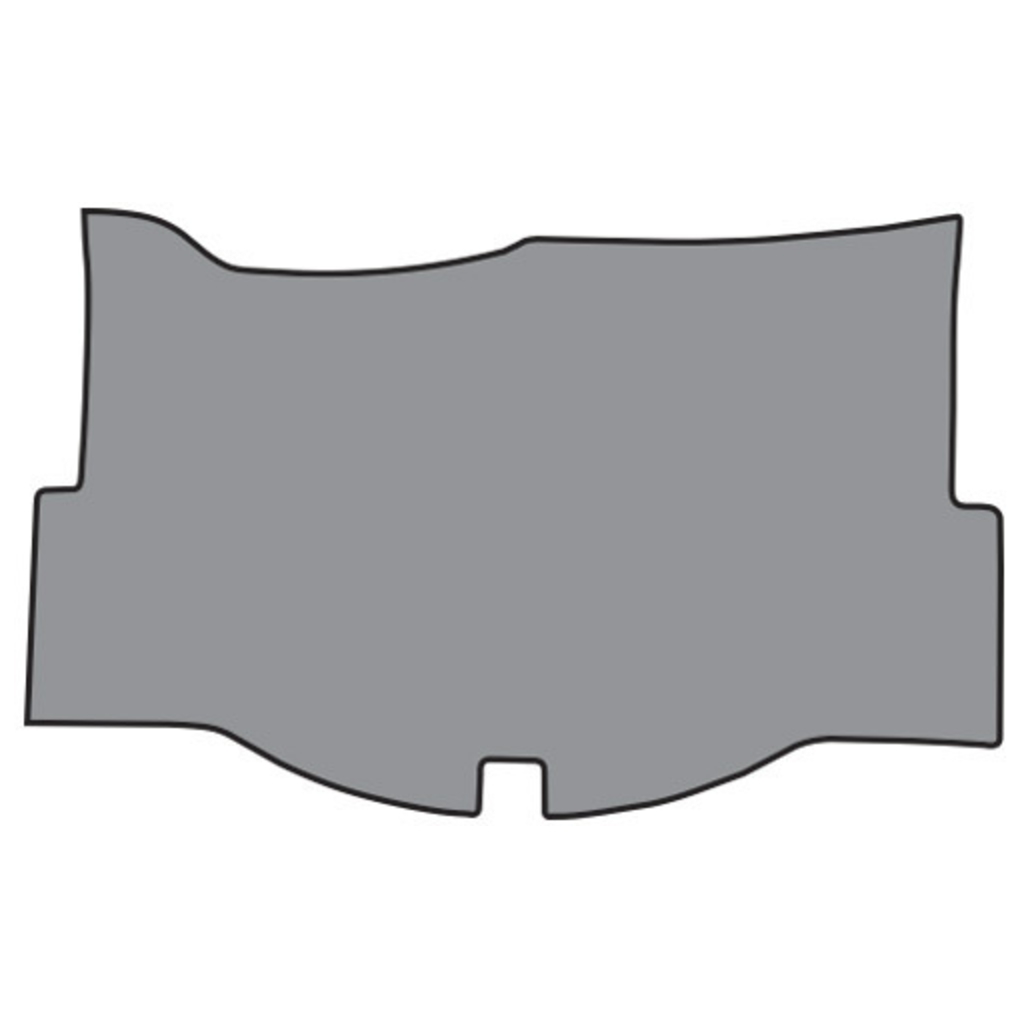 Trunk mat for 1958-1960 Chevrolet Corvette Tuxedo, molded style, replicating OEM quality, designed for a perfect fit.