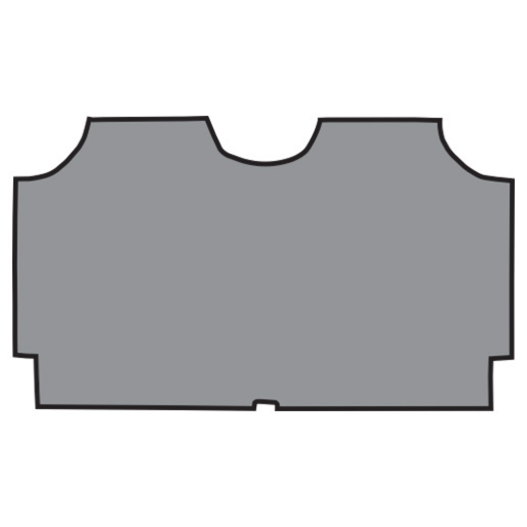 Trunk mat for 1966-1967 Chevrolet Impala 2DR Coupe in Carpet with Pad, designed to replicate OEM quality.