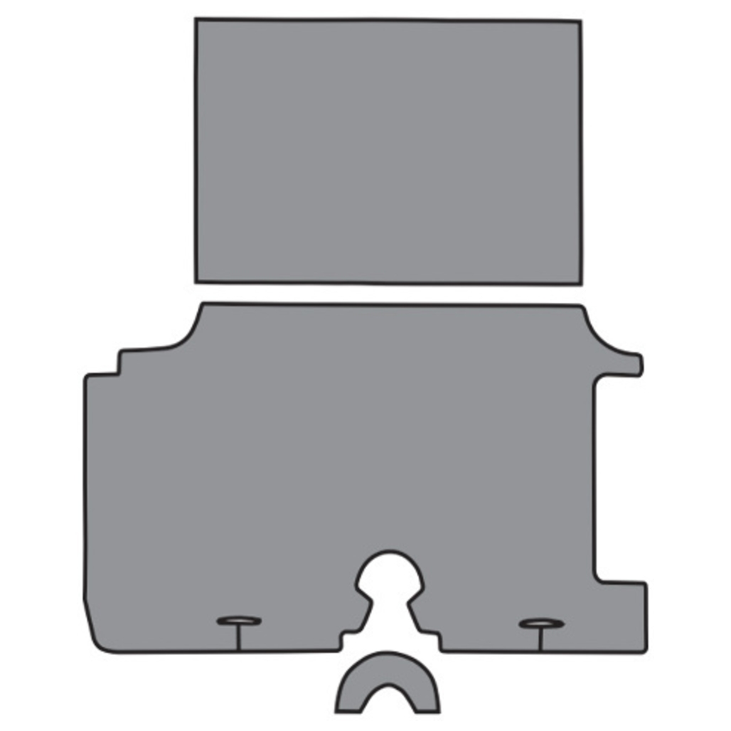 Trunk Mat for 1959 Chevrolet Impala in Carpet with Pad Loop, Molded Style, US-Made, OEM Quality, Complete Vehicle Coverage