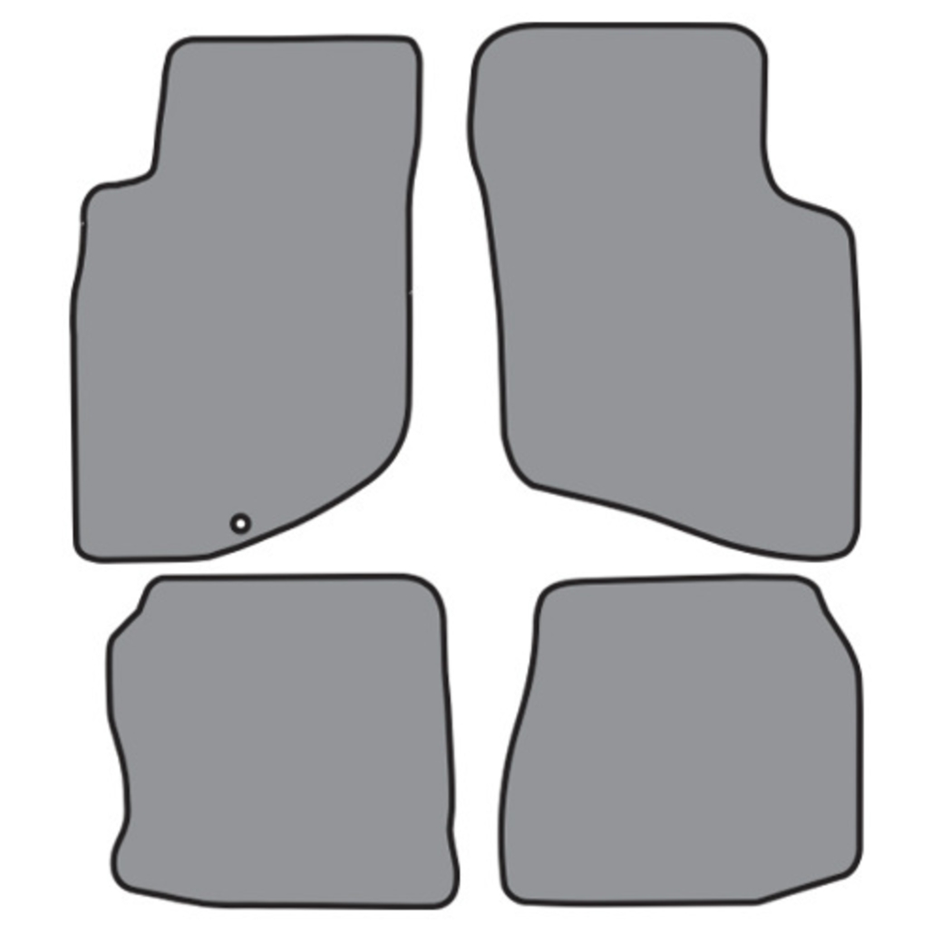 Floor Mats for 1989-1993 Mitsubishi Galant without Heel Pad 4pc (FM287 FM287R)