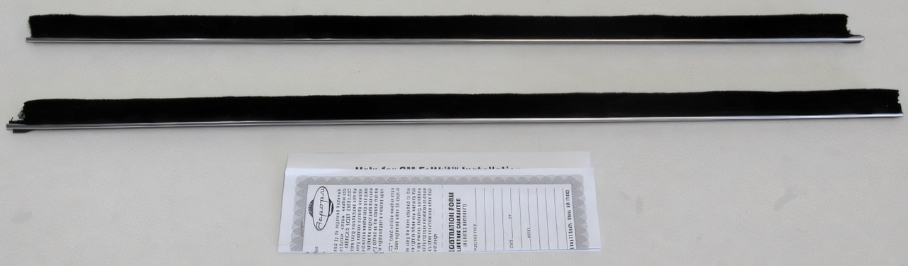 Window Sweeps Felt Kit for Chevrolet El Camino 1968-1972 Coupe Pickup Authentic Parts Set of 2 Pieces