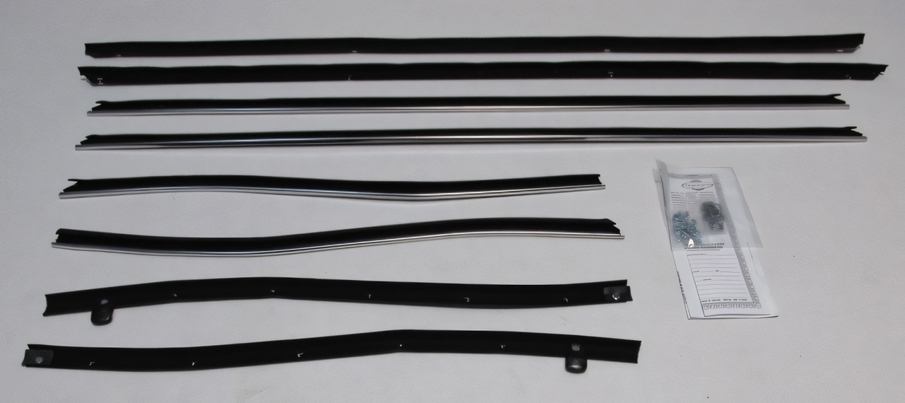 Window Sweeps Felt Kit Weatherstrip for 1969-1970 Cadillac Deville Convertible