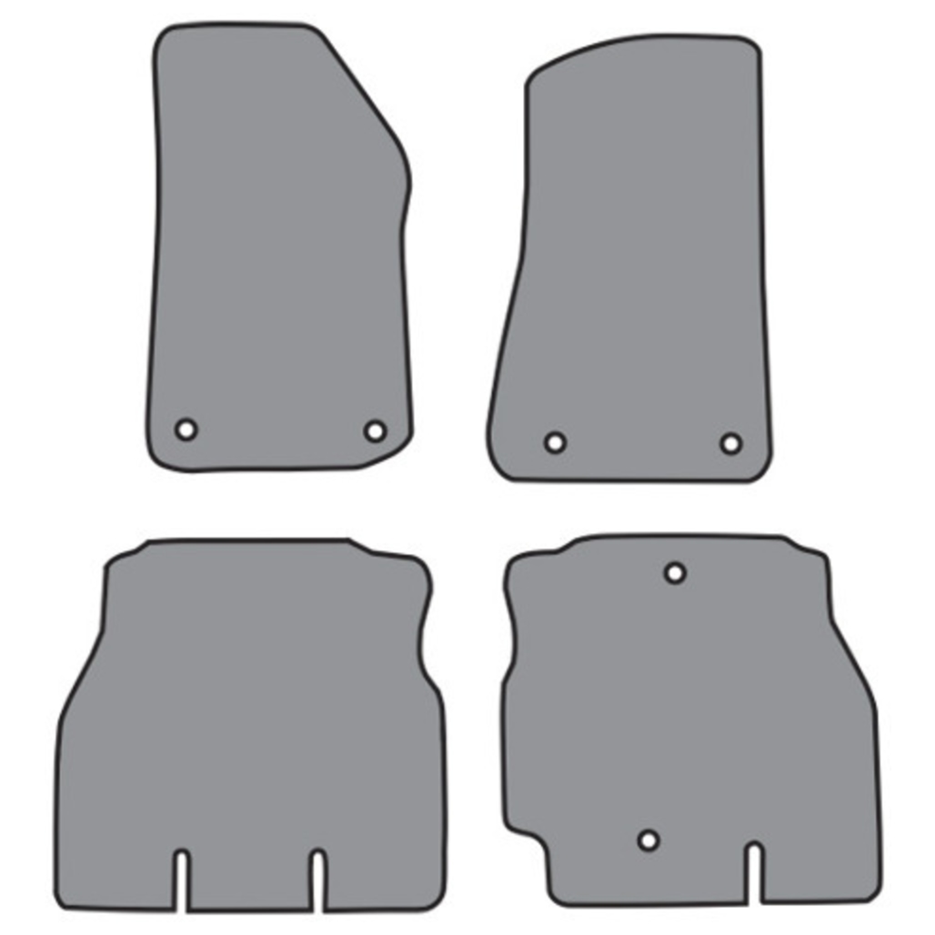 Floor Mats for 2018-2019 Jeep Wrangler Unlimited JL 4DR 4pc (FM390F FM390R)