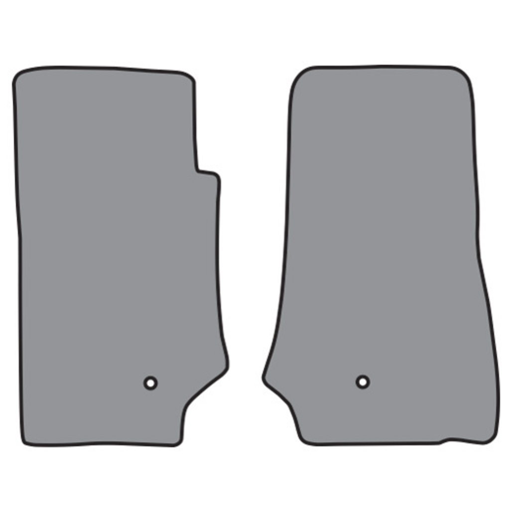 Floor Mats for 2007-2010 Jeep Wrangler 2DR Frt Row (FM348F) Cutpile 2Pc