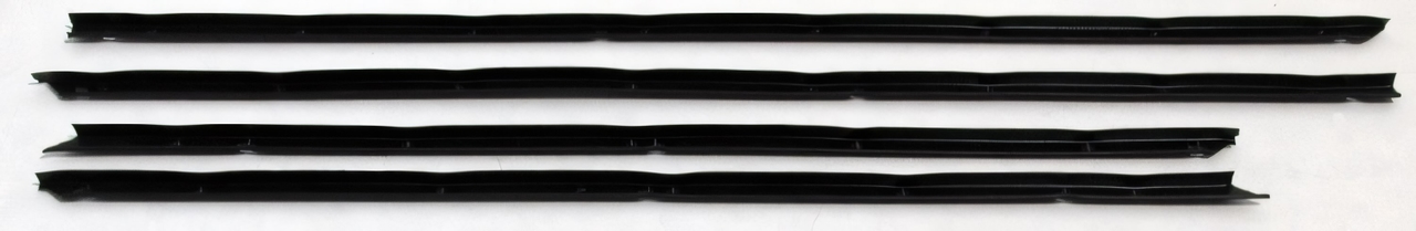 1965 Chevy Impala 2 Door Hardtop Window Sweeps Felt Kit Outer Side Replacement Weatherstrip - Set of 4 Pieces