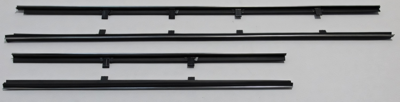 Window Sweeps Felt Kit Belt Line Weatherstrip for 1961-1964 Chevy Bel Air - Front Rear Outer Area Authentic Replacement