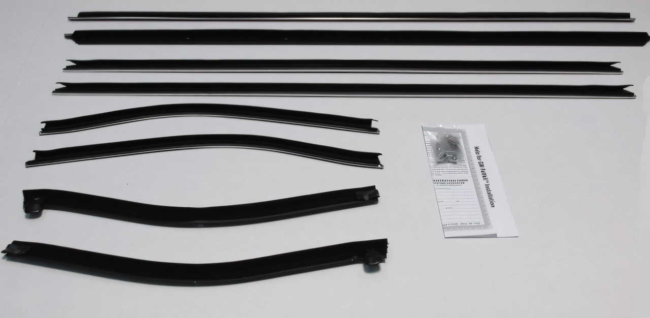 Window Sweeps for Oldsmobile Cutlass 1970-1972 2Dr Convertible Authentic 8pcs