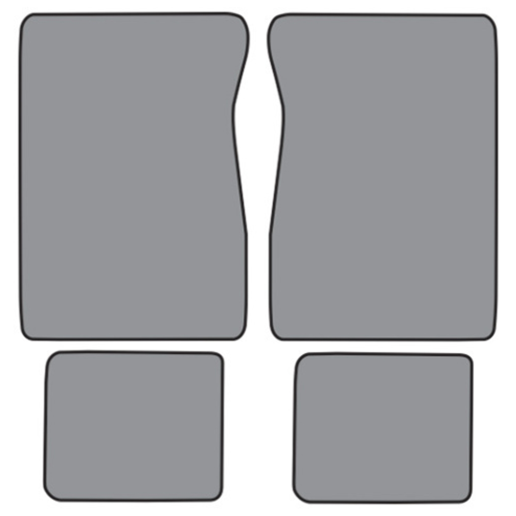 Floor Mats for 1981-86 Chevrolet K30 Crew Cab (FM10F FM18R) Cutpile 4Pc