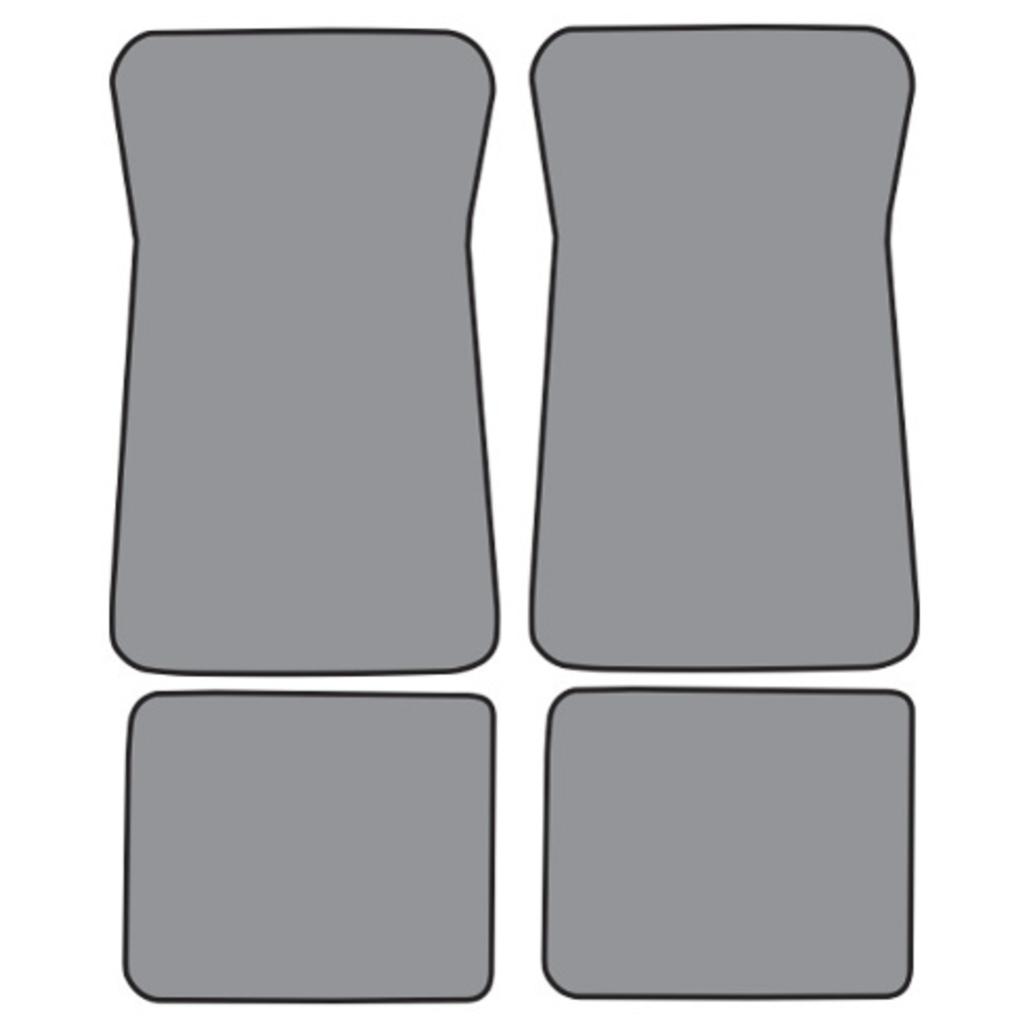Floor Mats for 1977-1981 Pontiac Bonneville (FM20F FM18R) Cutpile 4Pc
