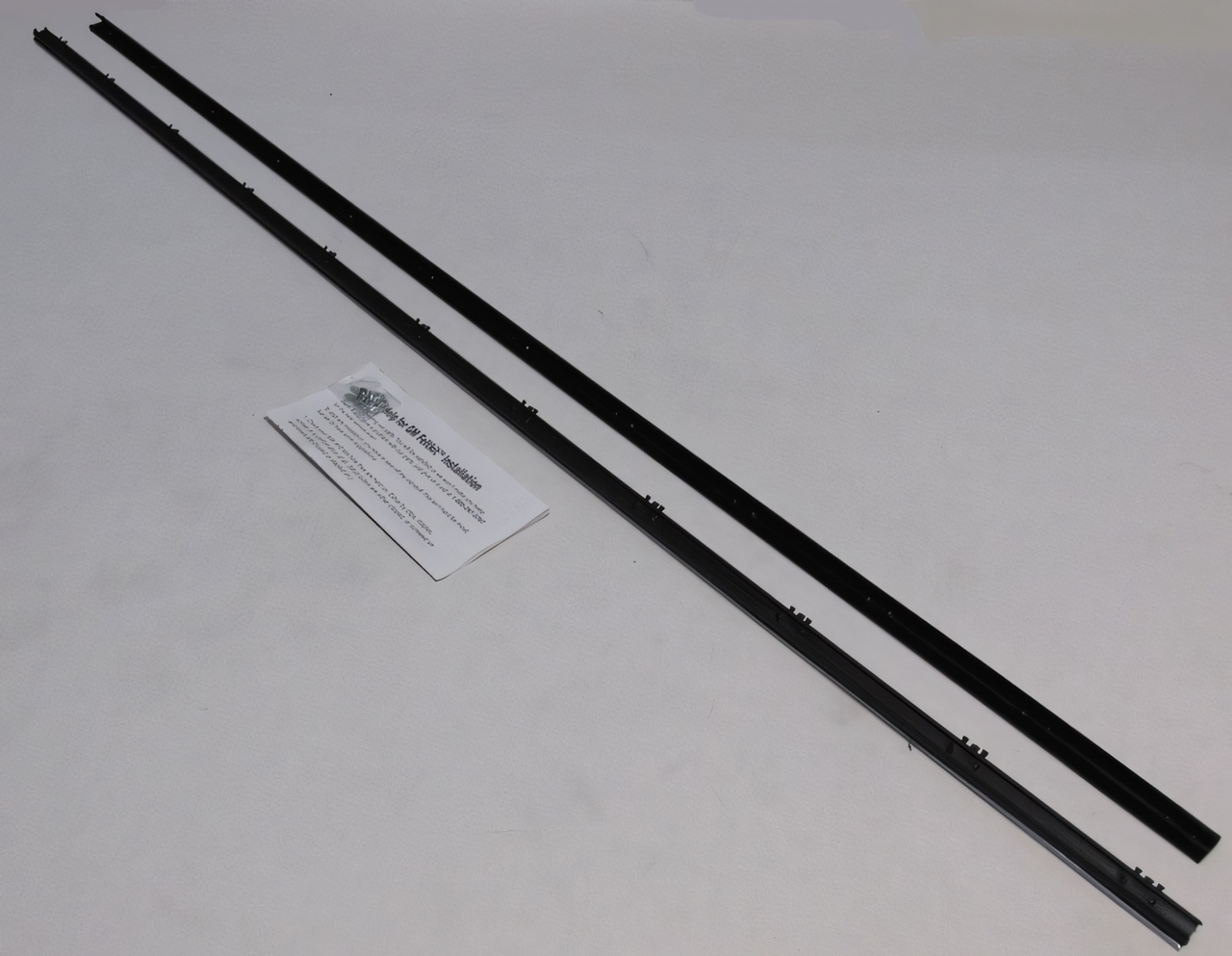 1965 Chevrolet Impala Wagon Rear Window Sweeps Felt Kit Black - Inner & Outer Weatherstrip Replacement for Classic Cars