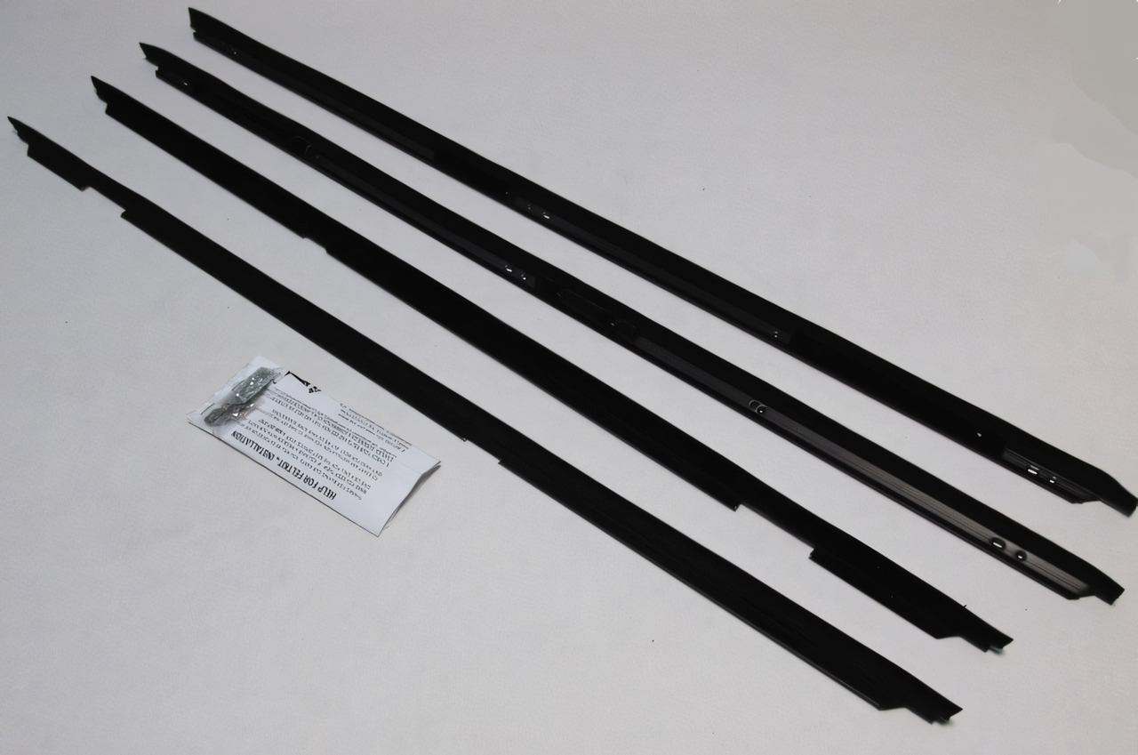 Window Sweeps Felt Kit for Pontiac Grand Prix 2 Door Coupe - Front, Left, Right Inner & Outer Weatherstrip Set in OEM