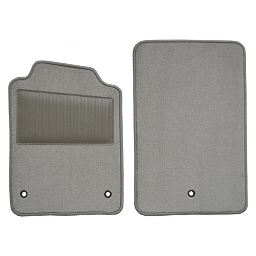 Floor Mats for 2007-2013 Chevrolet Corvette w/Heel Pad (FM377WHEEL) Truvette 2Pc