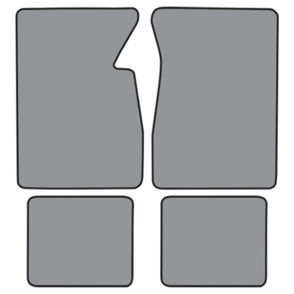 Floor Mats for 1961-1962 Chevrolet Bel Air (FM32F FM2R) Tuxedo 4Pc