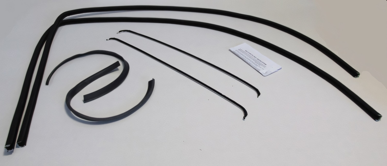 Window Sweeps Felt Kit for Chevrolet GMC Truck 1947-1950, Front Left Right Inner Outer Weatherstrip Set - Authentic US-made