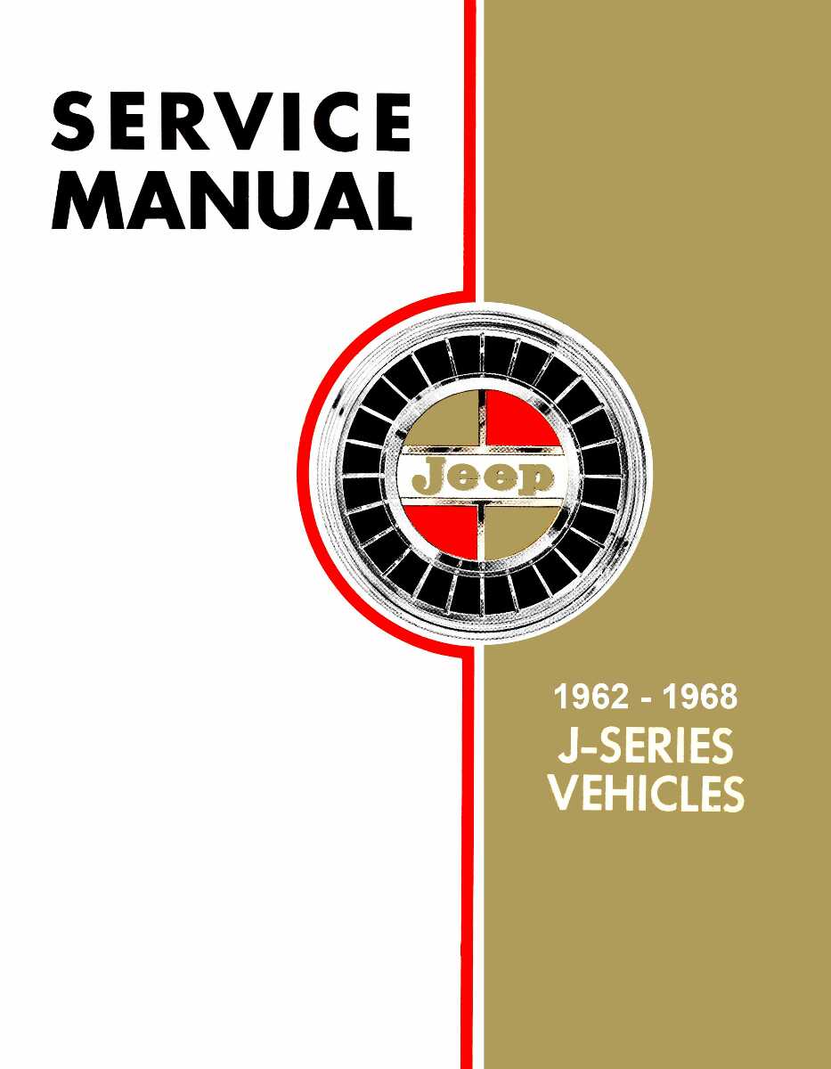 Service Manual for 1962-1968 Jeep J-Series Gladiator Wagoneer
