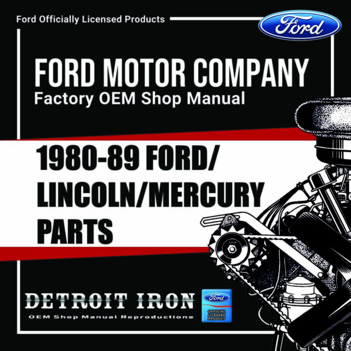 Digital Parts Manual for 1980-1989 Ford, Lincoln, Mercury