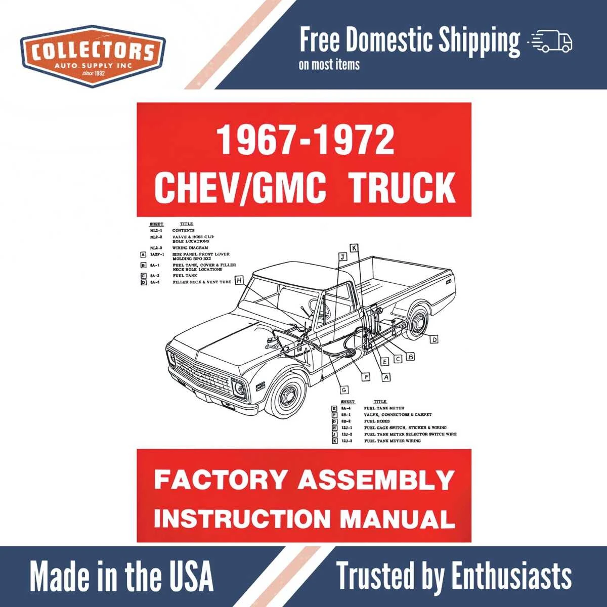 Assembly Manual for 1967-1972 Chevrolet and GMC Truck
