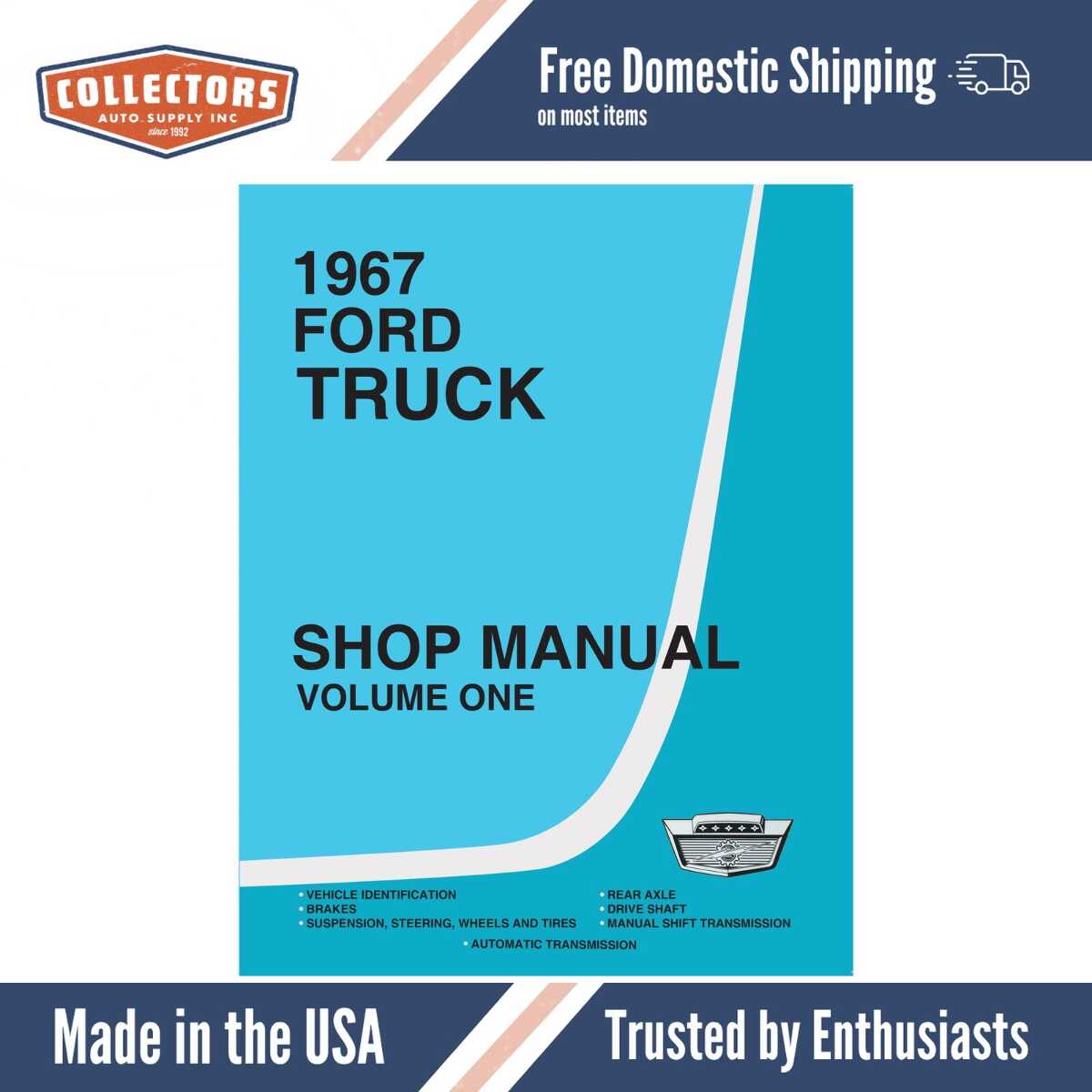 Service Manual for 1967 Ford Truck (3 Vol)