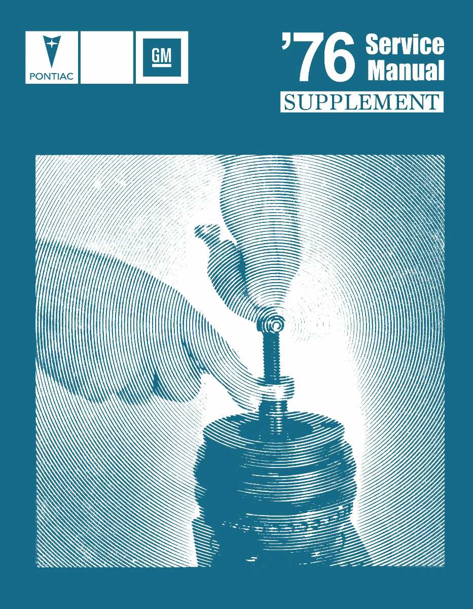 Service Manual for 1976 Pontiac