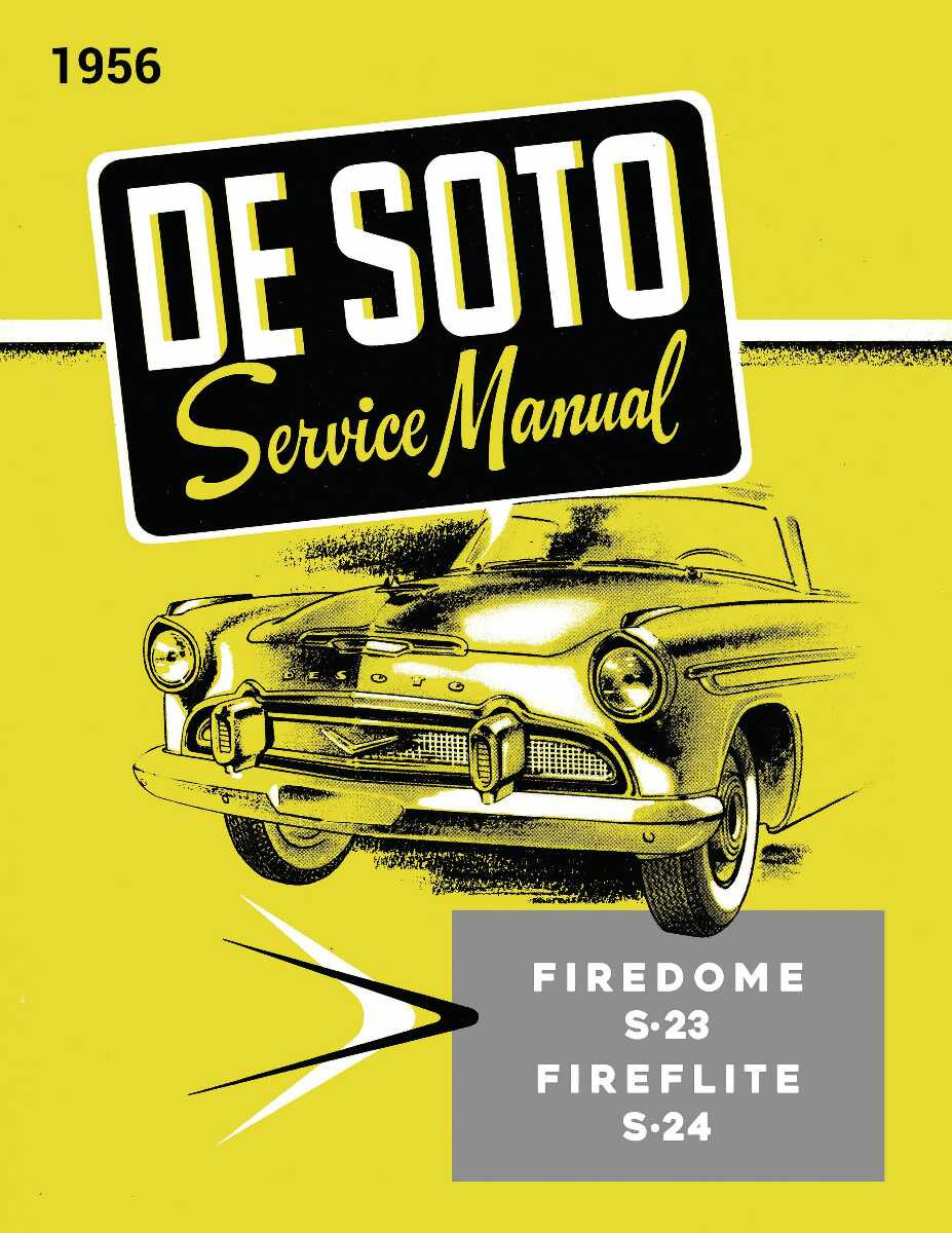 Service Manual for 1956 Desoto