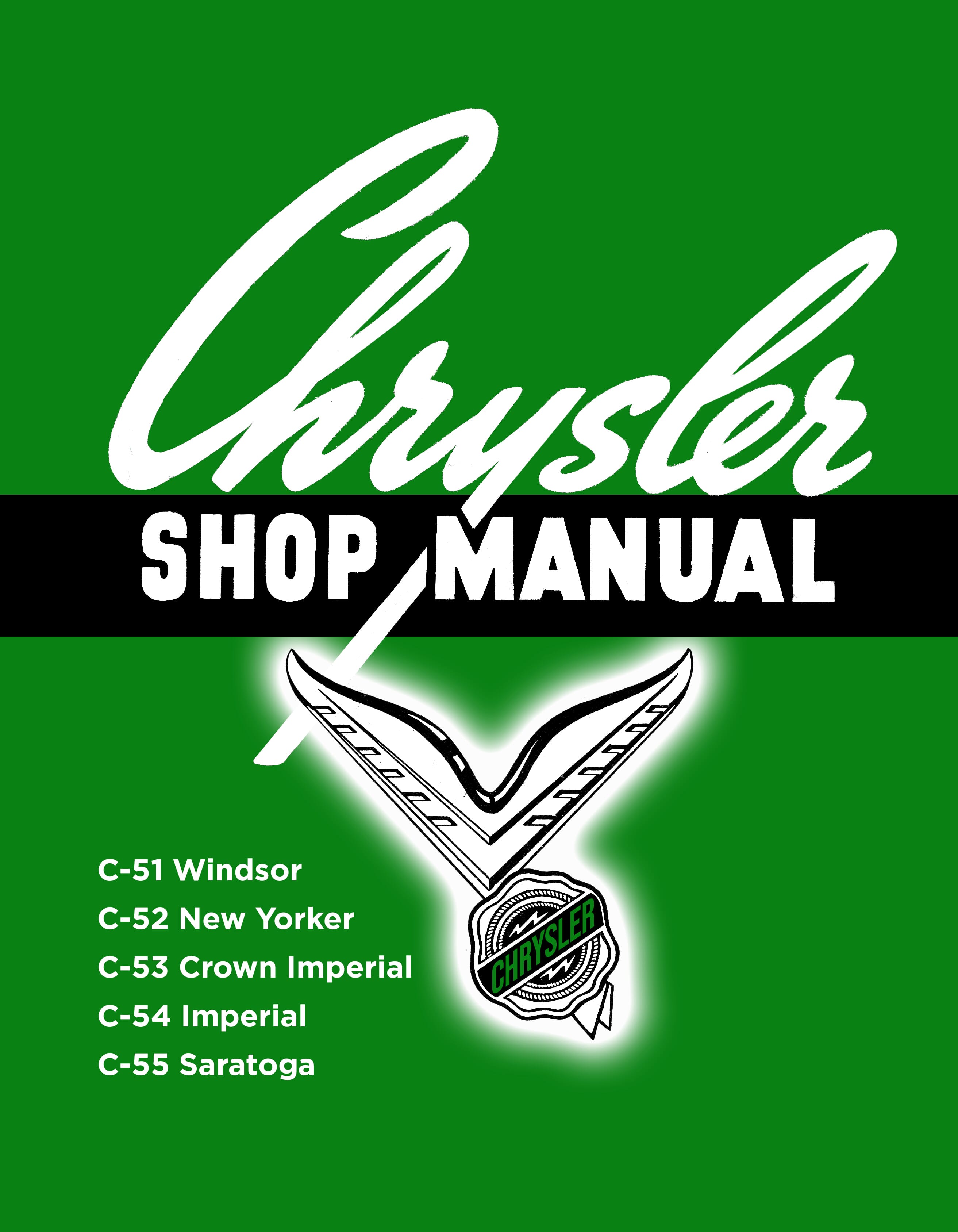 Service Manual for 1951-1952 Chrysler