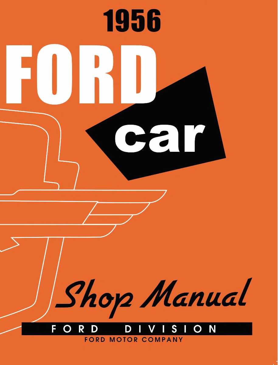 Service Manual for 1956 Ford