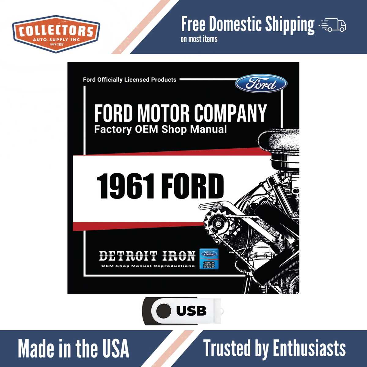 Digital Shop Manual and Resources for 1961 Ford