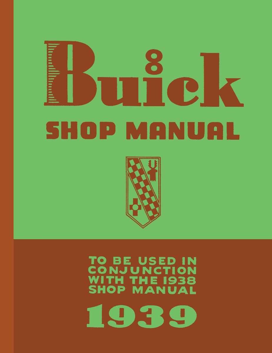 Service Manual for 1939 Buick